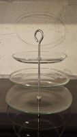 Ikea KVITTERA Etagere 3-fach, Klarglas/Edelstahl