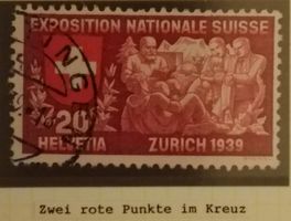 849) Abart 2 rote Punkte im Kreuz
