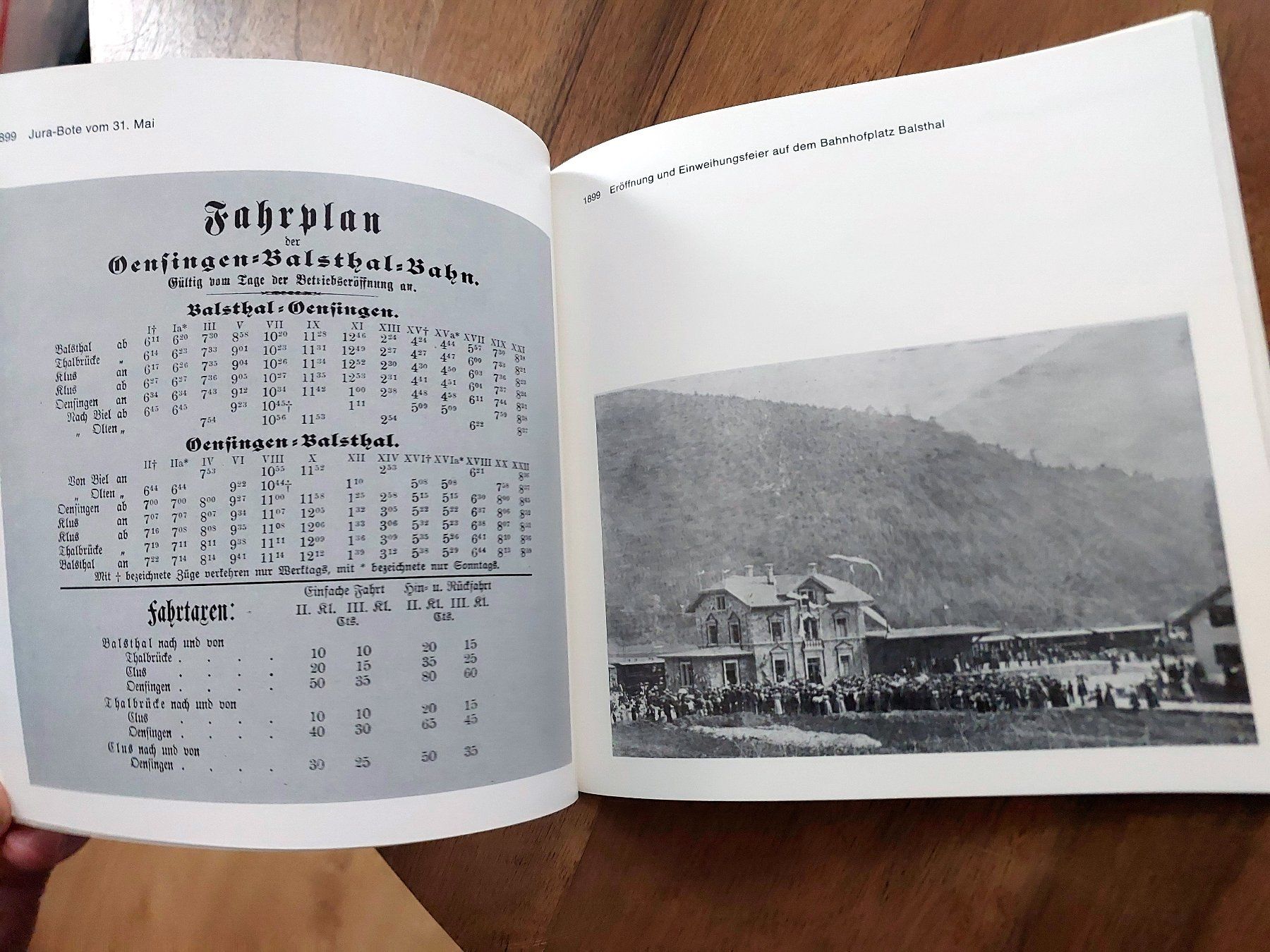 Libri: 75 Jahre Oensingen-Balsthal-Bahn – Usato da Schönenwerd venduto da Steidi 6