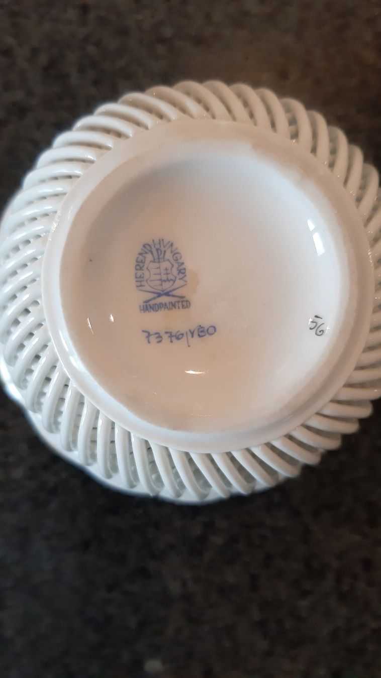 Tutte le decorazioni: Herend Porzellankörbchen – Usato da Utzenstorf venduto da Lutra4678 2