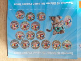 Migros Story Mania Tonies Sammelheft mit 15 Stickern