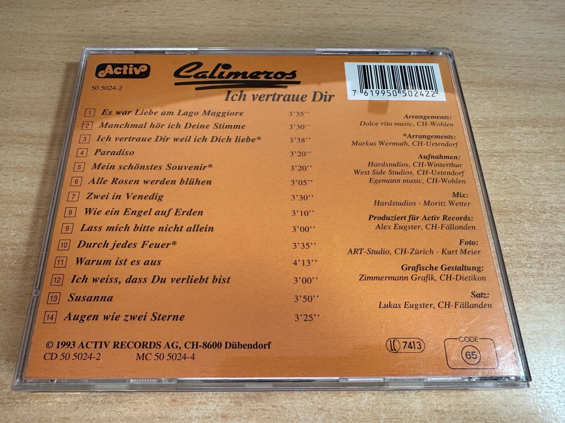 CD: P1 Calimeros – Ich Vertraue Dir – Usato da Rikon im Tösstal venduto da Alpenmutz 1