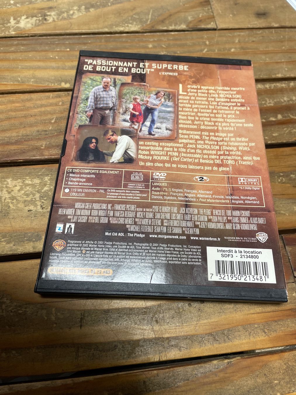 Tutti i DVDs: DVD the pledge – Usato da moudon venduto da faucheur2 1