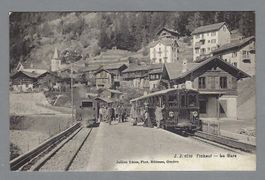 FINHAUT *, LA GARE AVEC TRAINS, TRÈS ANIMÉE