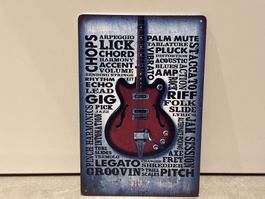 MUSIK SCHILD METALL/ NEU / 1 Pcs / DER RENNER/