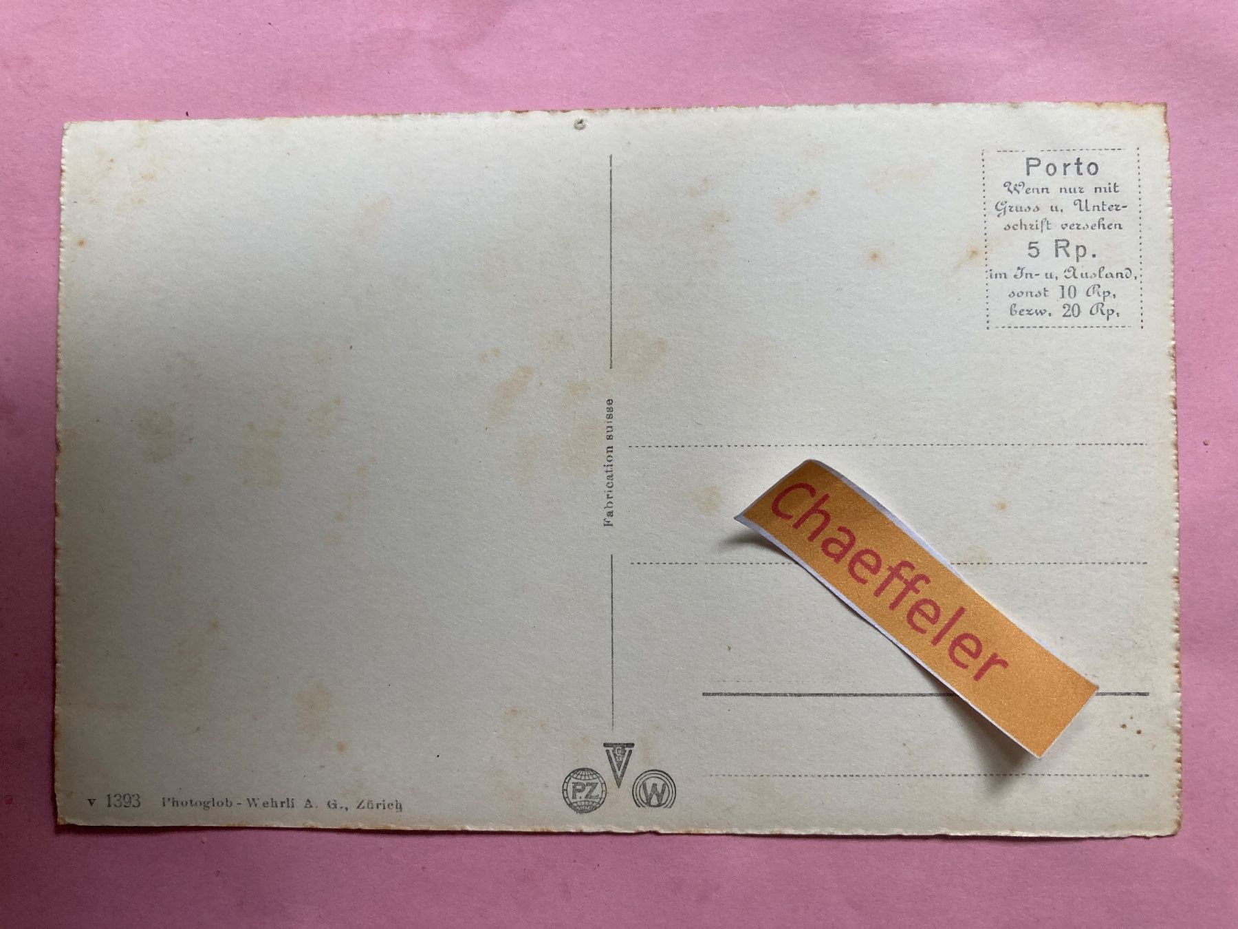 Cartoline postali: Berninabahn Alp Grüm mit Palügletscher – Difettoso da Zürich venduto da Chaeffeler 1