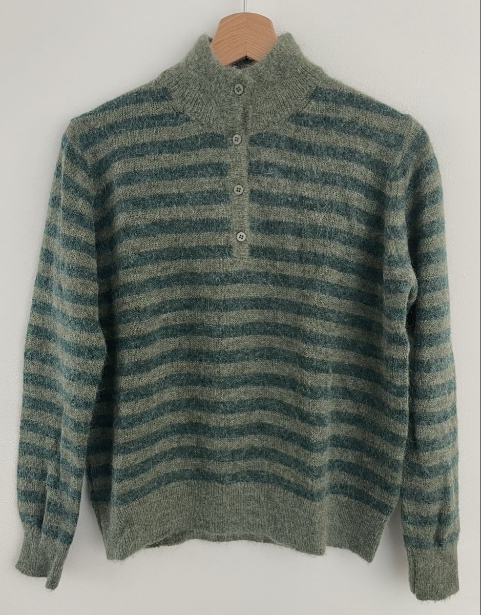 Maglioni & Felpe: grüner gestreifter Pullover – Nuovo (secondo la descrizione) da Hirzel venduto da jan_vqt5