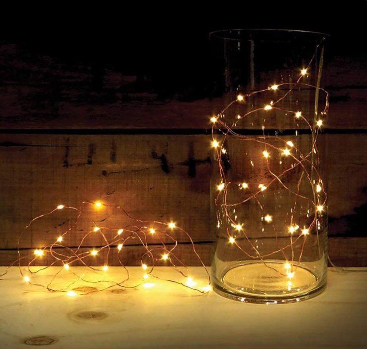 Lights4fun Blumen-Lichterkette – 20 Warmweiße LEDs, Mit 6h Timer, Batteriebetrieben, 150 Cm, Für Frühling, Ostern &