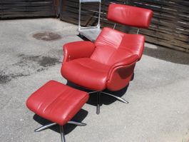 RELAXSESSEL SESSEL MIT HOCKER (WIE STRESSLESS USW. )