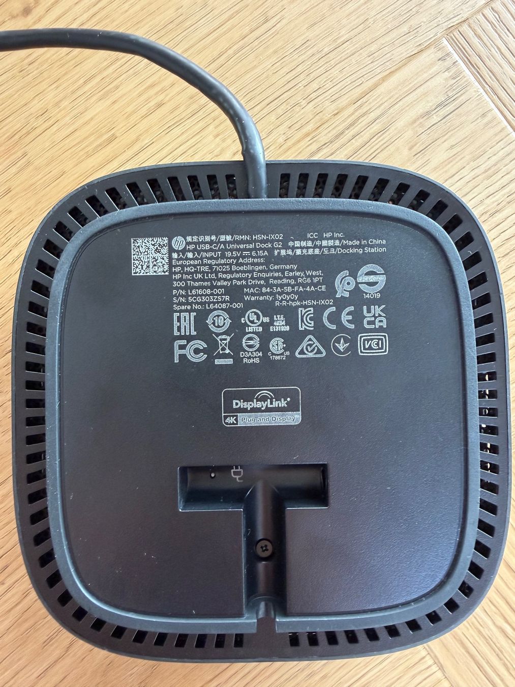 Hewlett Packard Docking station: HP USB-C/A Universal Dockingstation G2 – Usato da Solothurn venduto da TecMec77 2