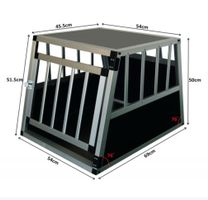 Hundebox Aluminium 69x54x51.5cm neu