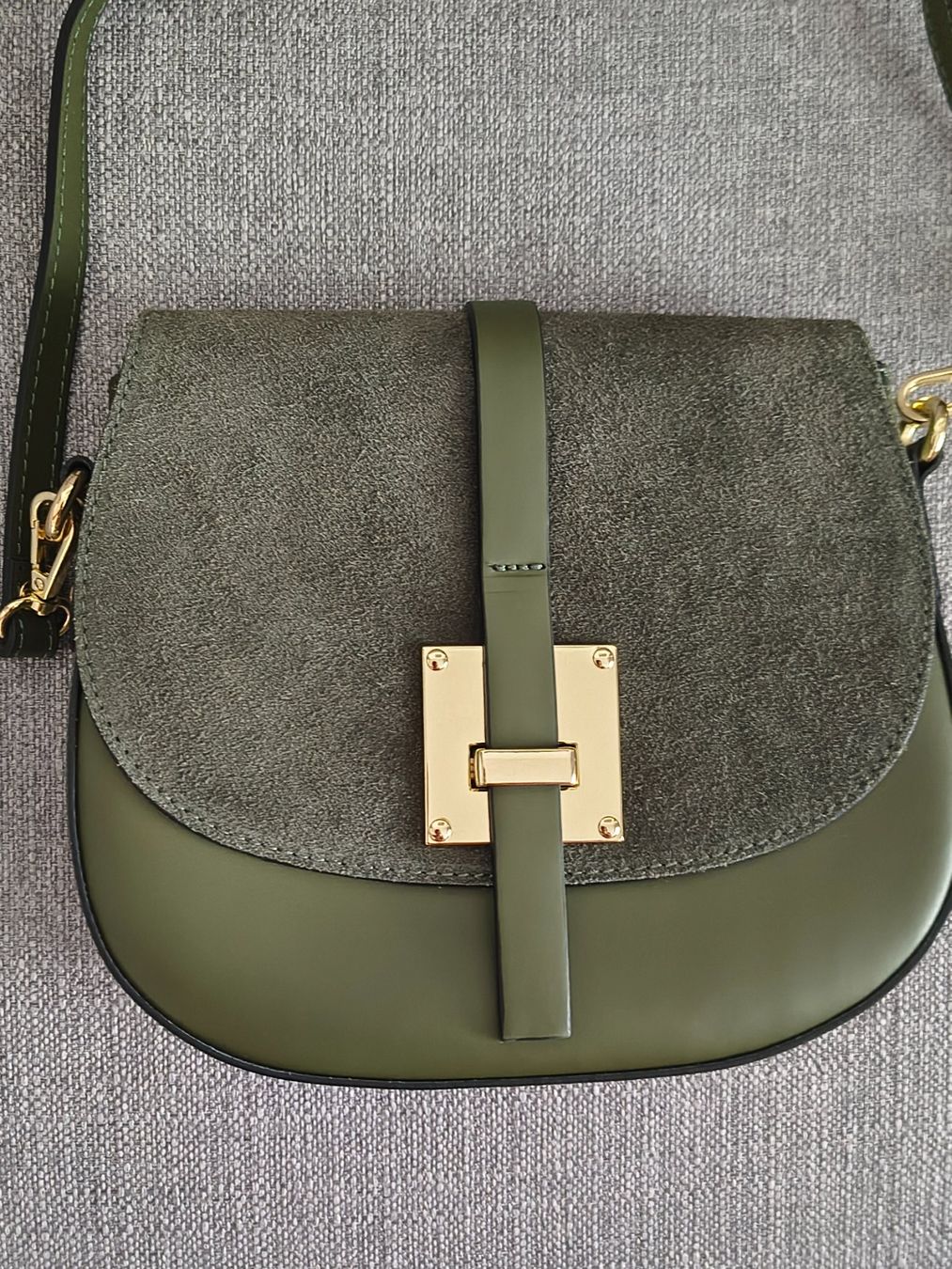 Borse da donna: Olive Handtasche, neuwertig, Echt Leder – Nuovo (secondo la descrizione) da Greifensee venduto da Beautyisforever 3