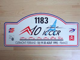 Citroen - Rallyeschild 10 ICCCR 1995