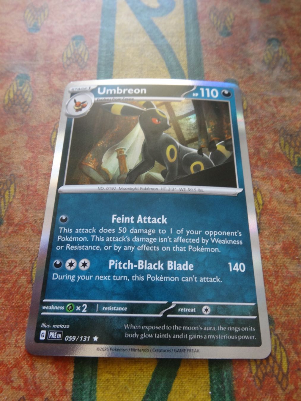 Pokémon Carte collezionabili: POKEMON  Umbreon   G  PRE EN   059/131   HP110   2025 – Usato da Romanel-sur-Lausanne venduto da Swift13