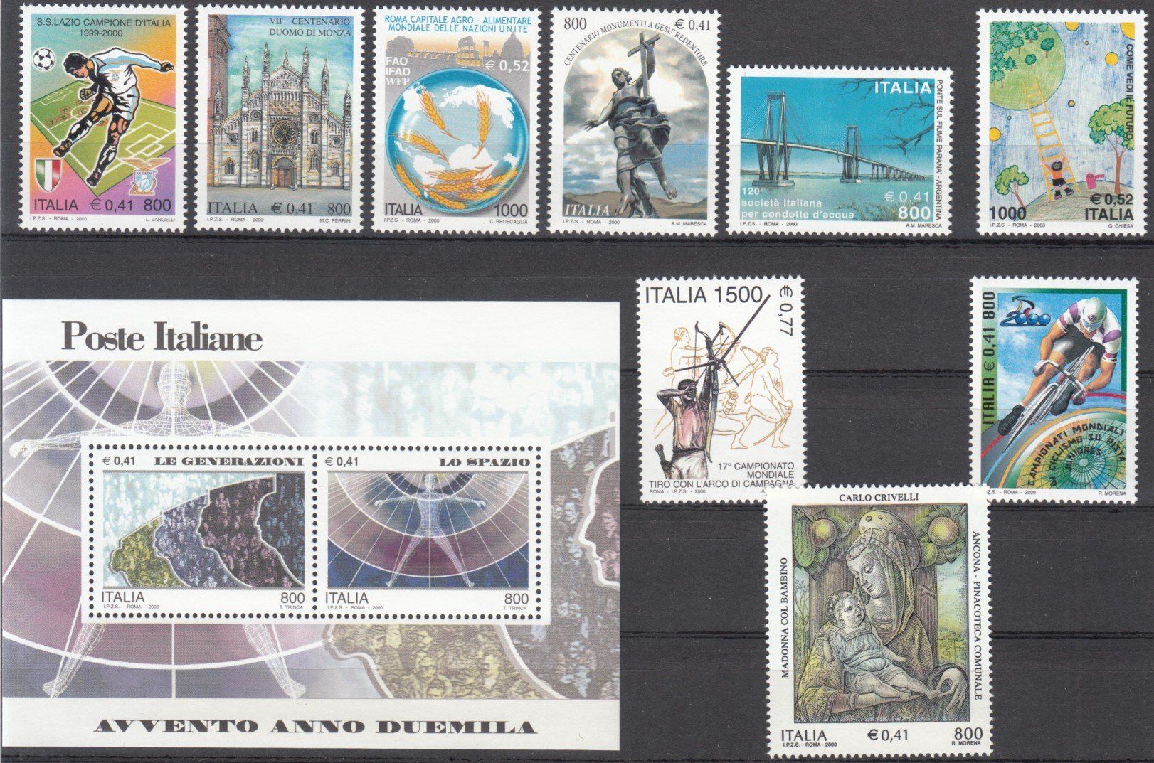 Tutti i francobolli: Italien 2000 postfrisch – Usato da Bürglen TG venduto da StampGraf 4