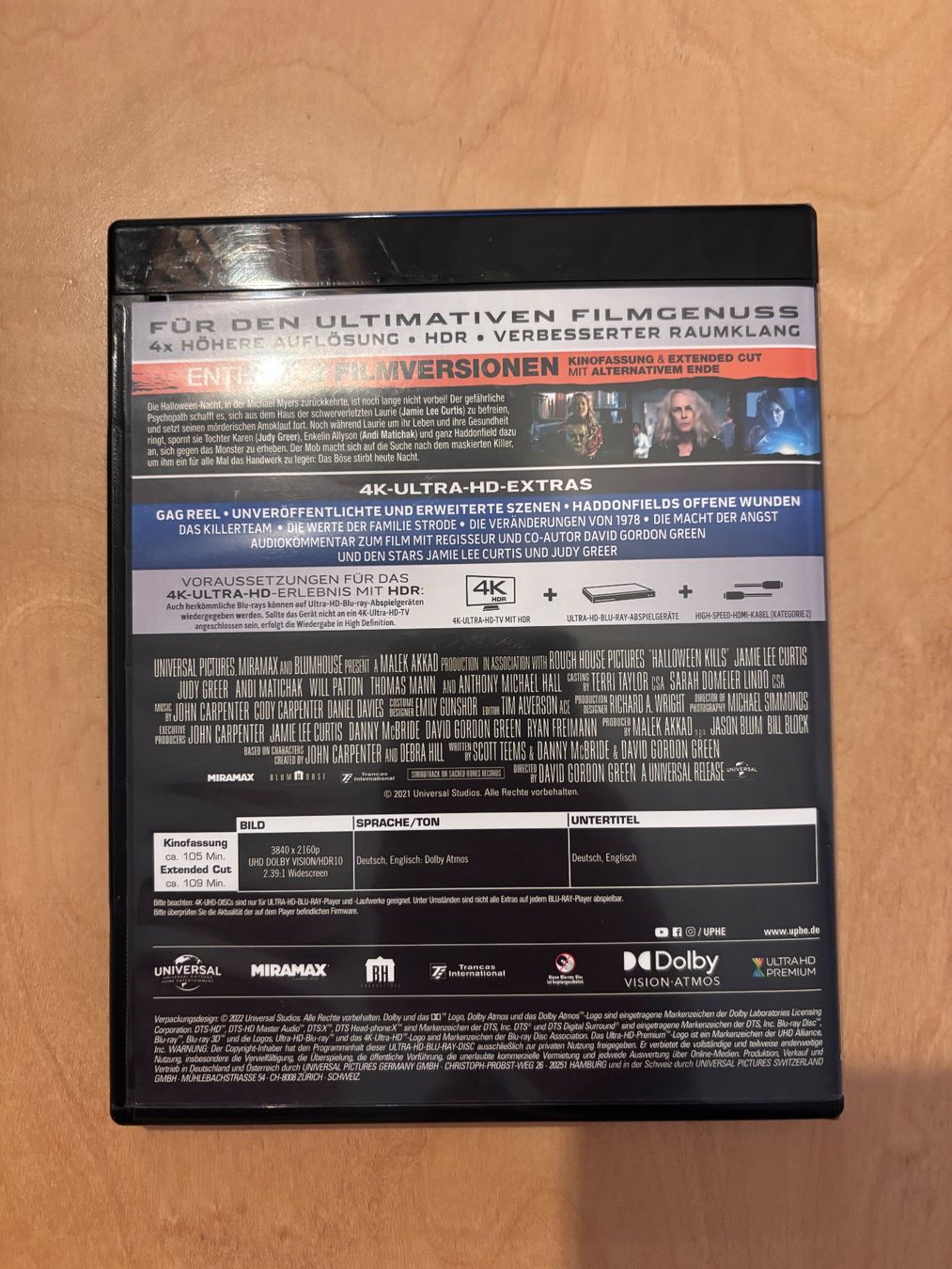 Tutti i DVDs: Halloween Kills - 4K Ultra HD Blu-ray – Usato da Varen venduto da bacaduva2007 2