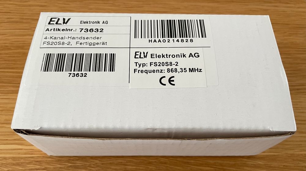 ELV FS20 S8-2 4-/8-Kanal Handsender 868,35 MHz | Kaufen auf Ricardo