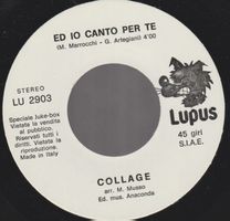 7 " juke box COLLAGE / FRANCO CALIFANO ED IO CANTO PER TE /‪