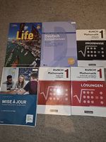 Lehrbücher BM-Vorkurs (Mathe, DE, FR, EN)
