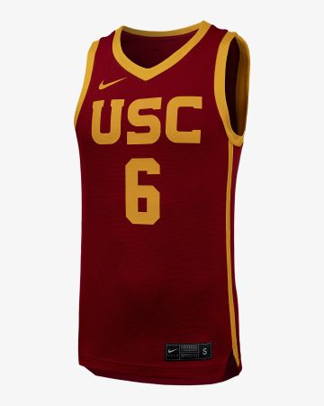 2023 Nike USC Trojans LeBron Bronny James Red Jersey L