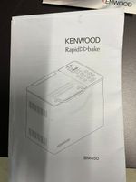 KENWOOD Rapid Bake BM450 Bedienungsanleitung Rezeptbuch