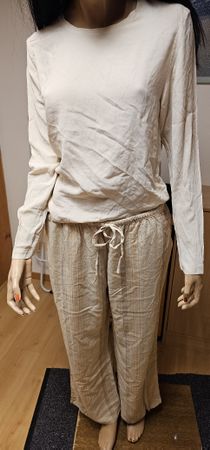 Leichtes Shirt &  Leinenhose im Set Gr. M