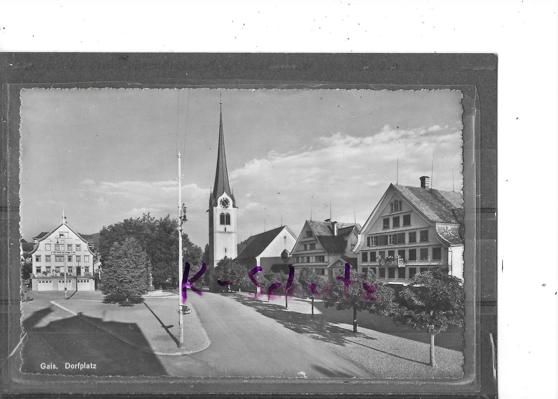 Cartoline postali: AR Gais Dorfplatz – Usato da Schocherswil venduto da Wilare