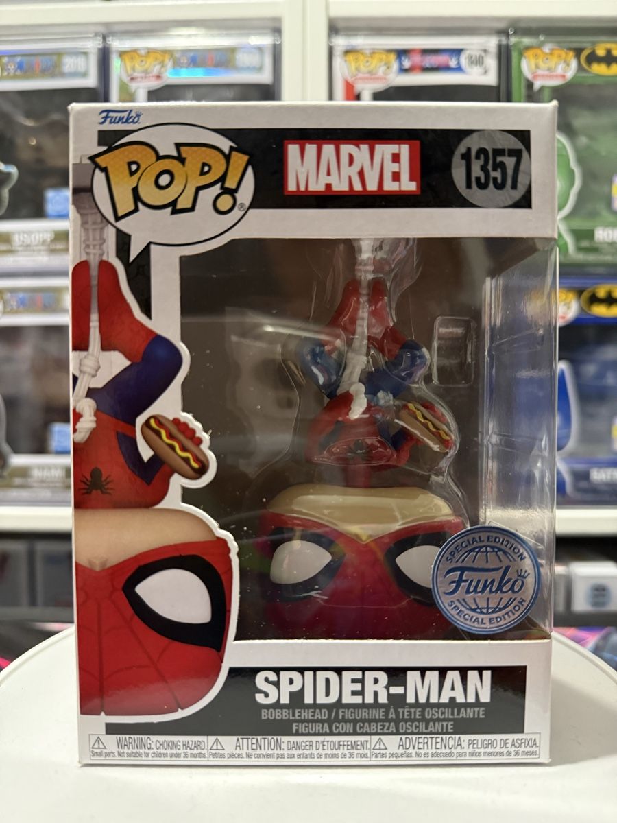 Funko Statuette: Funko Pop! Marvel Spider-Man Upside Down 1357 – Nuovo (secondo la descrizione) da Flüelen venduto da alex_y88