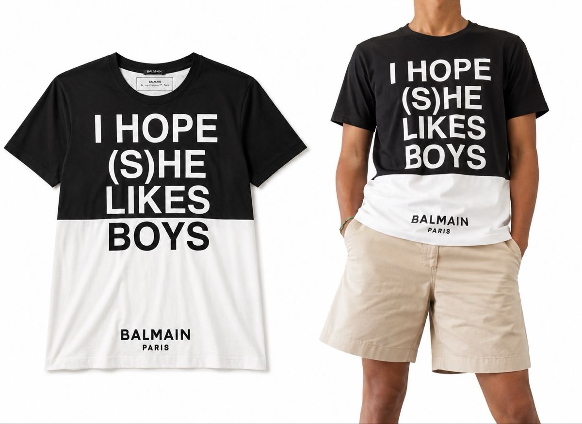 T-shirt: BALMAIN GRAPHIC T-SHIRT – Usato da Fällanden venduto da PetiteCabinet