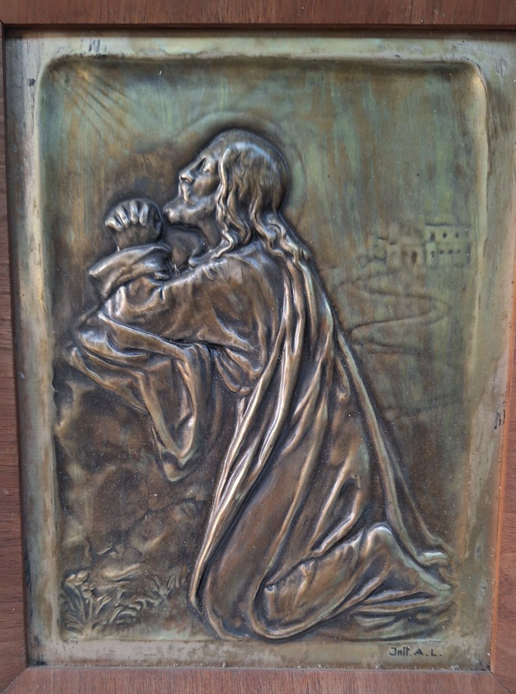 Foto & Immagini: Antikes Relief Bronze  Bild, Jesus – Usato da Weinfelden venduto da JoeBaer 1