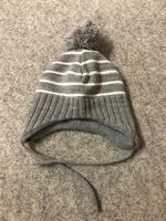 Wintermütze gestreift mit Bommel Gr. 74/80 H&M