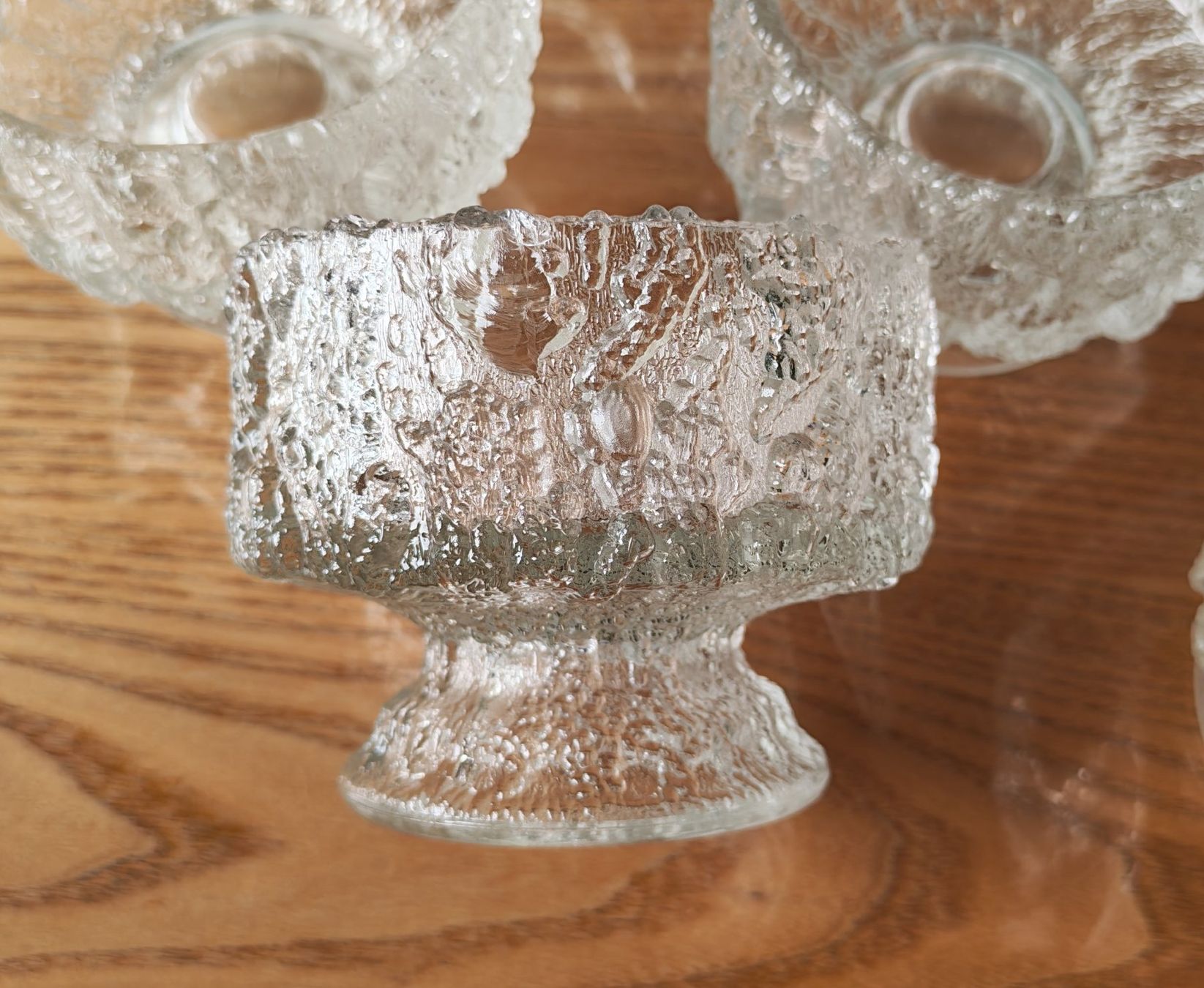 Services de table: coupe en verre moulé – D'occasion à Anzère par nello04 1