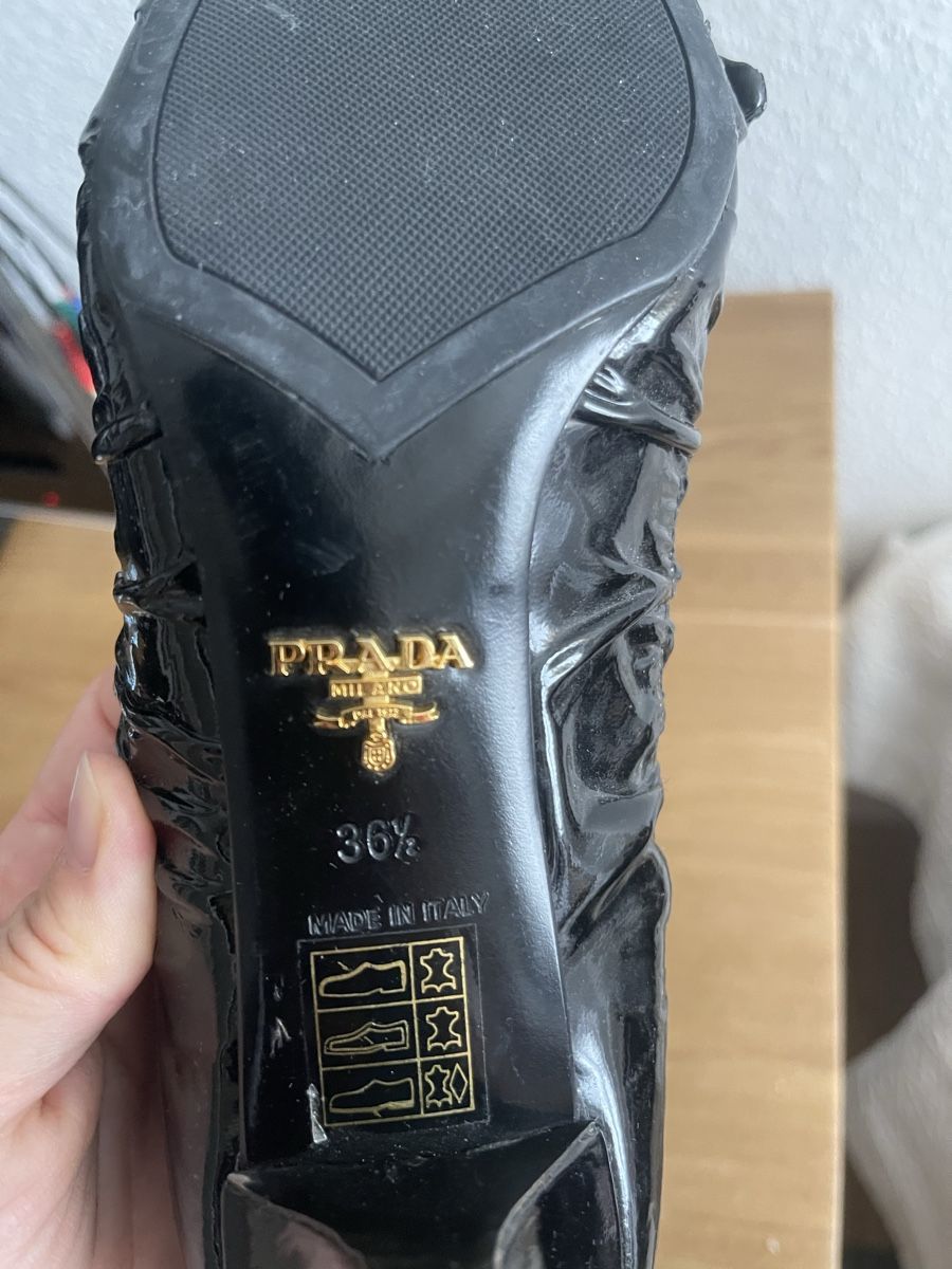 Prada Scarpe da donna: Prada Schuh Lackleder Schwarz, Grösse 36.5 – Usato da Horgen venduto da sel_qc25 3