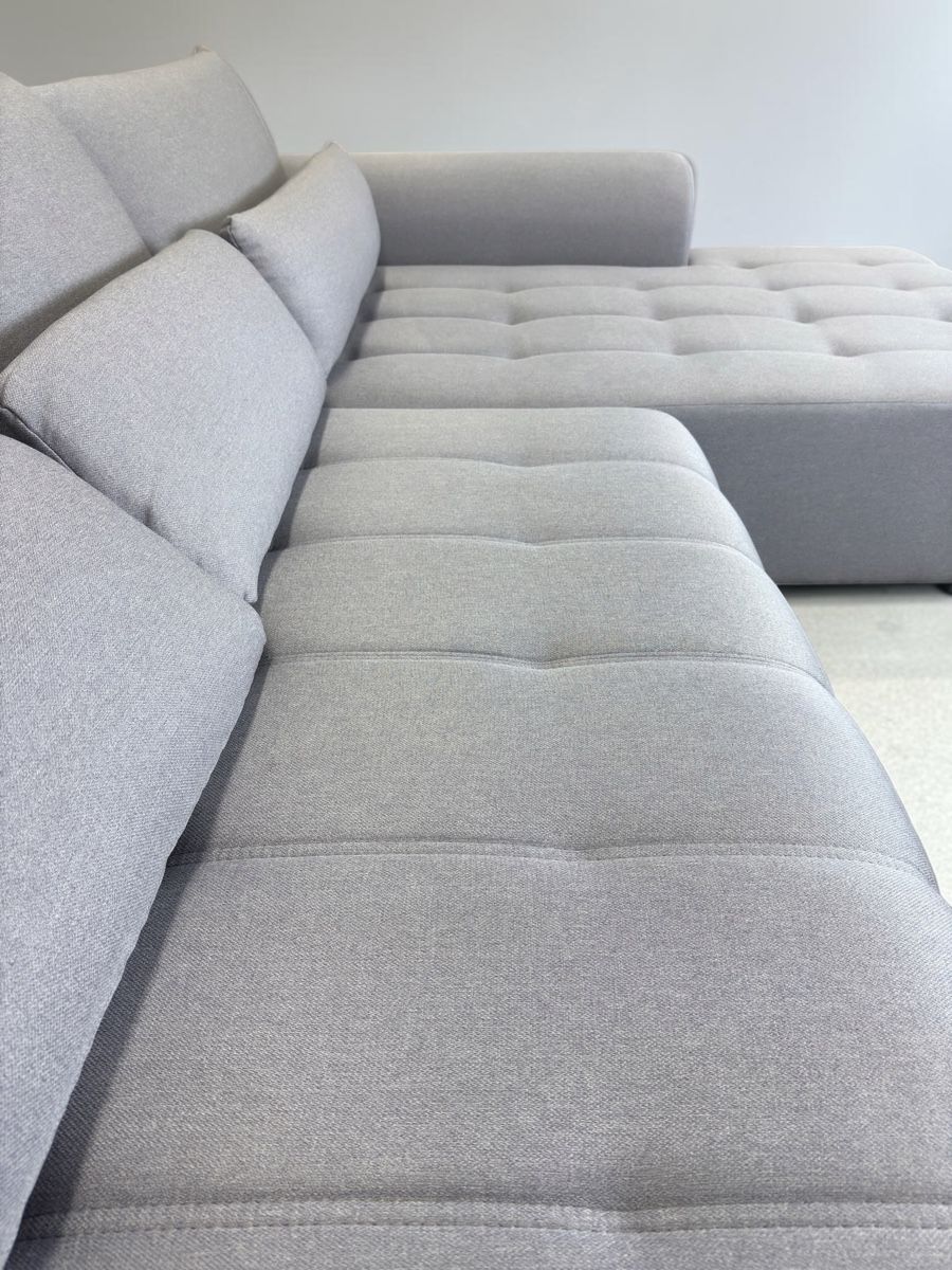 Sofas: CARRY HOME Ecksofa Hellgrau mit elektrischer Bettfunktion – D'occasion à Fehraltorf par Sofalab.swiss 3