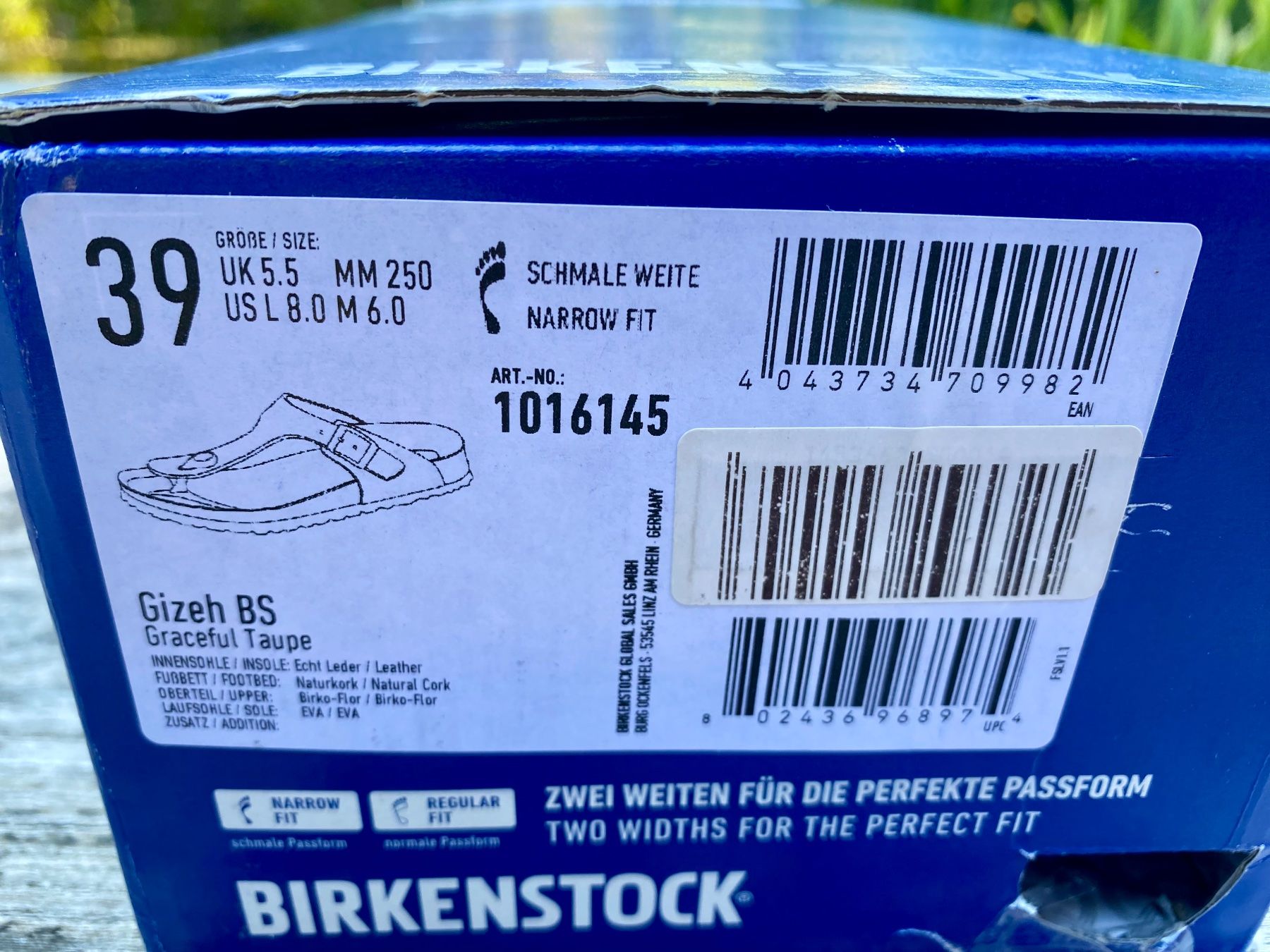 Birkenstock Scarpe da donna: Birkenstock Gizeh Graceful Taube - 39 small - neu / makellos – Nuovo e nell'imballaggio originale da Rigi Kaltbad venduto da Antares2 4