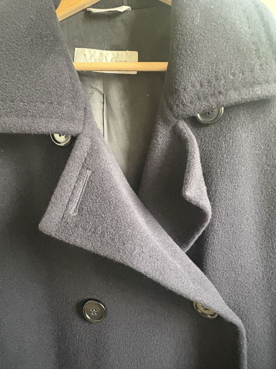 Max Mara Cappotti: Dunkelblauer wunderschöner max mara mantel – Usato da Zürich venduto da ritzo1 2