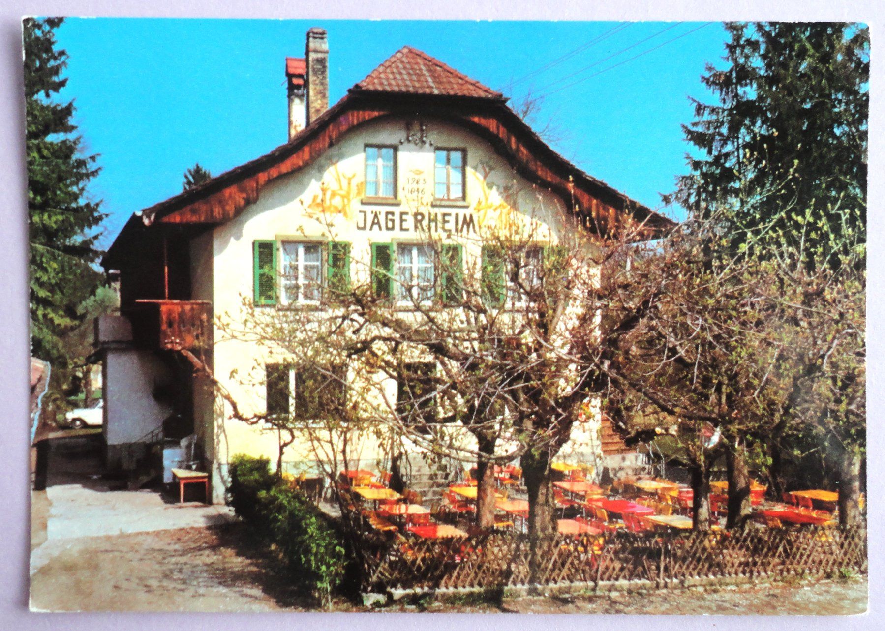 Cartoline postali: Gasthof "Jägerheim", Belp – Usato da Fétigny venduto da Billy2miny