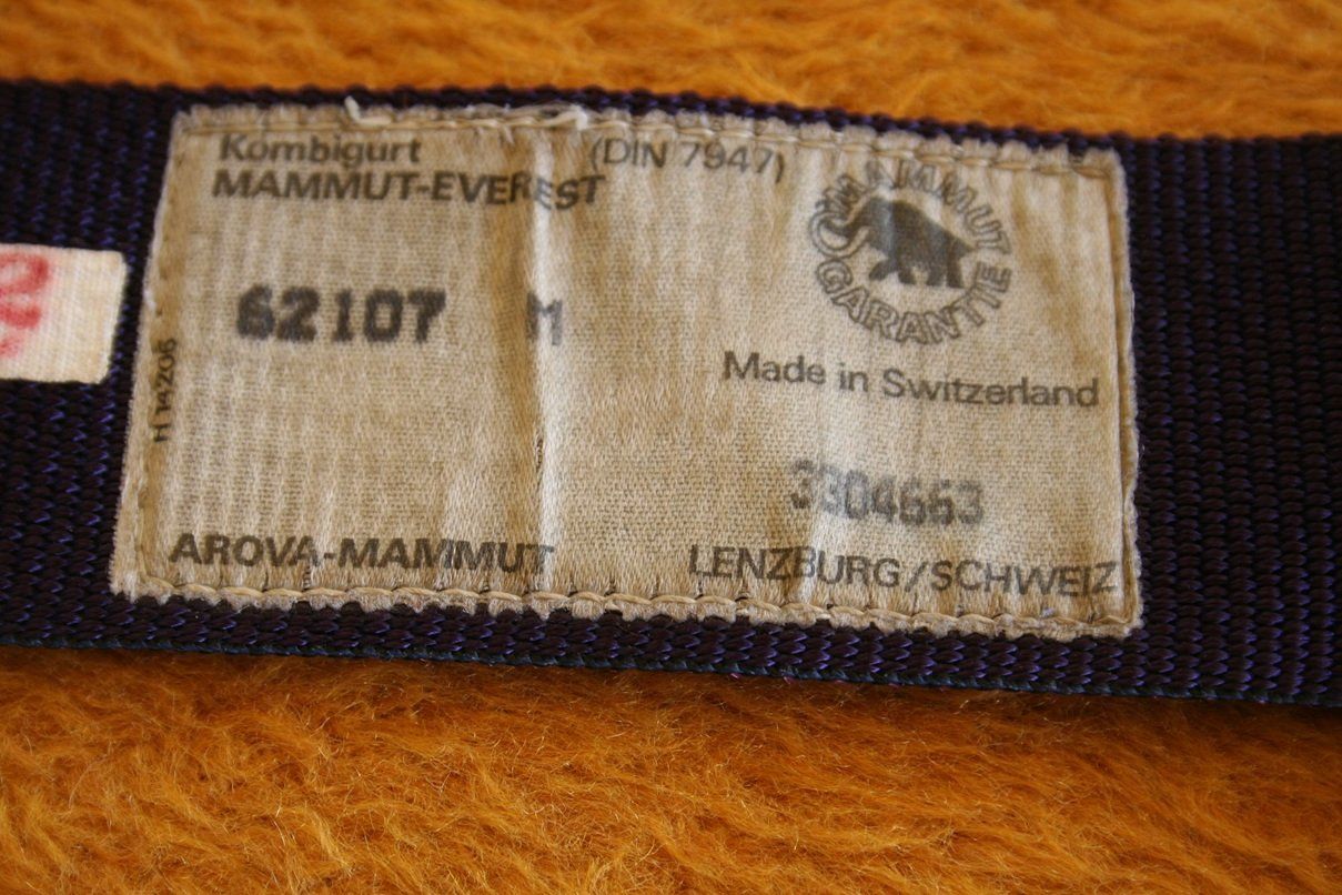 Mammut Kletterausrüstungen: Kombigurt Mammut-Everest – Gebraucht aus Wettingen von zibi137 3
