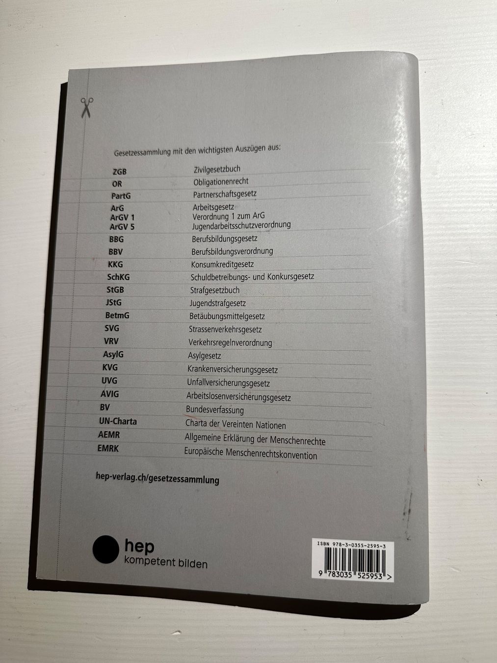 Libri: Gesetzessammlung Schulbuch – Usato da Breitenbach venduto da ajl_m7rk 1
