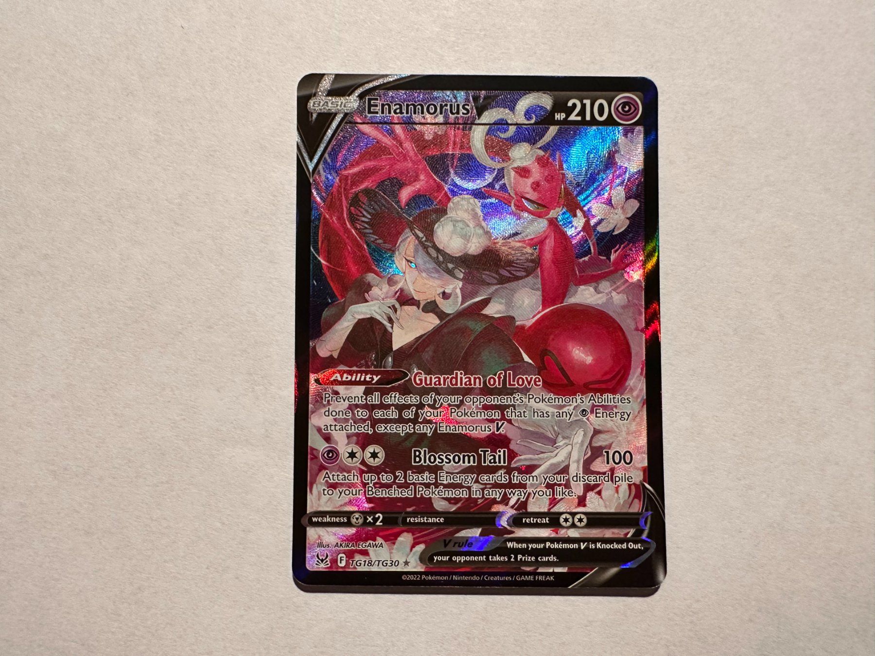 Pokémon Carte collezionabili: Enamorus V Trainer Gallery Lost Origin EN – Usato da Hagendorn venduto da Pokecollectorch 1
