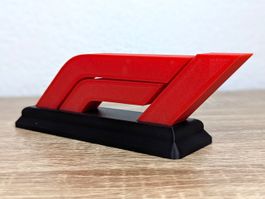 Logo F1 en 3D sur Socle - Rouge/Noir - Décoration Formule 1