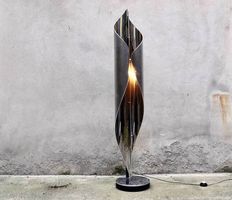 Lampadaire  "Voile" années 70 chrome / Design Vintage