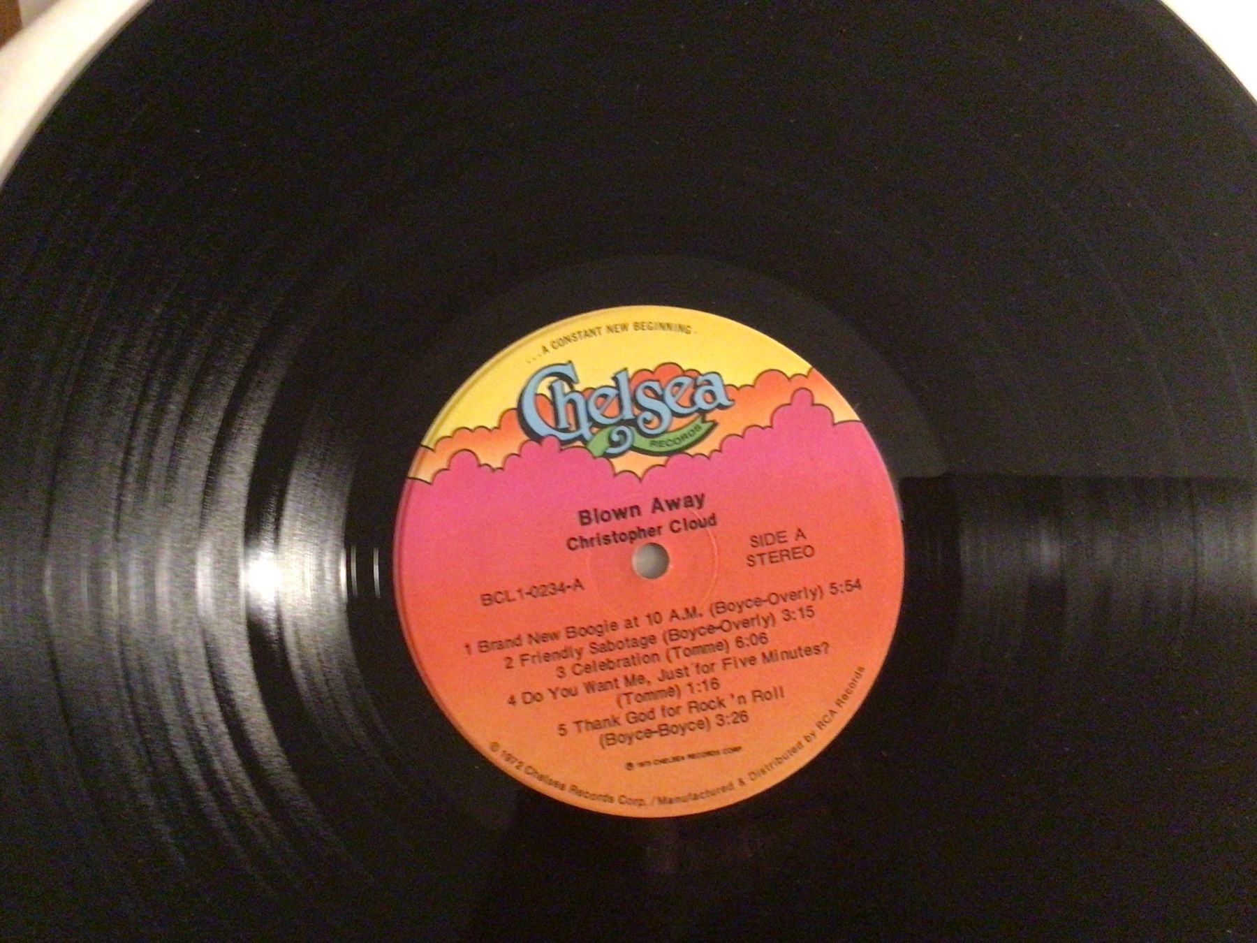 Dischi in vinile: CHRISTOPHER CLOUD, Blown Away, LP, 1973, USA – Usato da Steinach venduto da Quarkie 2
