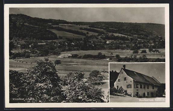 Cartes postales: Rümikon /Aarg., Restaurant Salmen, Orts – D'occasion à Berlin par bartko-reher