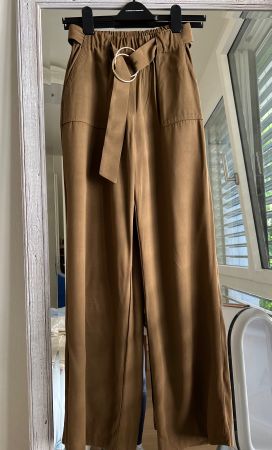Massimo dutti flare  pants- brown
