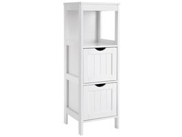 Badkommode Eckschrank Badregal mit 3 offenen Fächern FENRIS