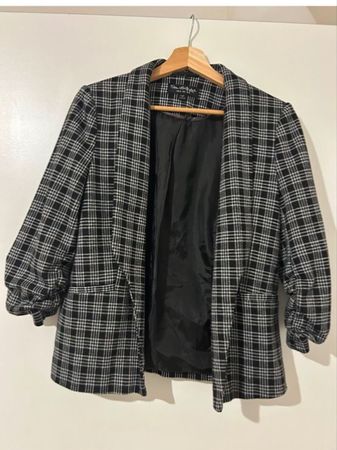 Blazer à carreaux Miss Selfridge 36