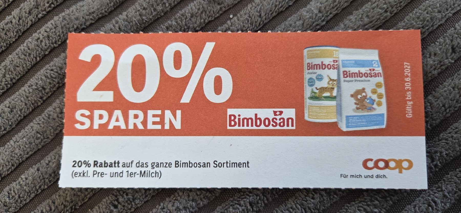 Buoni: Bimbosan 20% Rabatt Coop Sortiment Gutschein – Nuovo (secondo la descrizione) da Uttigen venduto da TomTom_