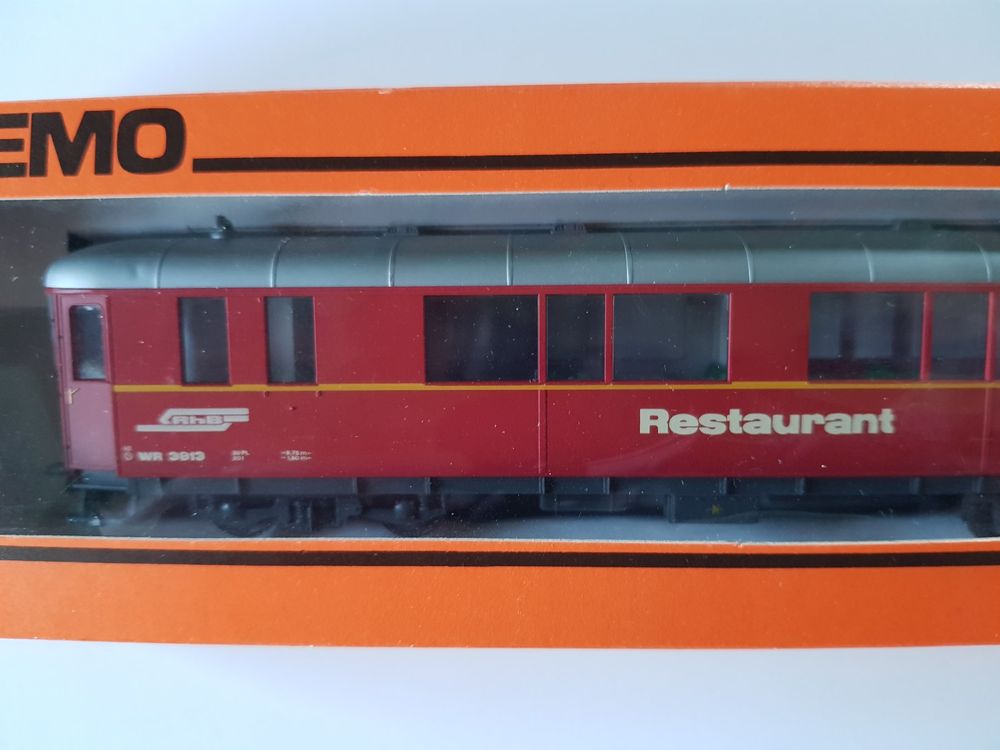 H0m Bemo - Lot De 4 Voitures Voyageurs RHB (années 70/80) - Train Miniature H0m/H0e