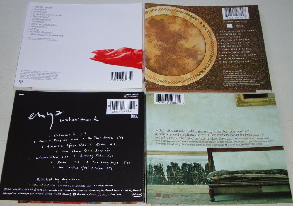 CD: ENYA - 4CD's - Amarantine, Watermark, Memory of Trees & – Usato da Unterbäch venduto da hiliq 1